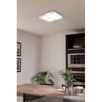 Eglo 75329 - Luminária de Teto LED ABIOLA 4xLED/6W/230V, cromo brilhante