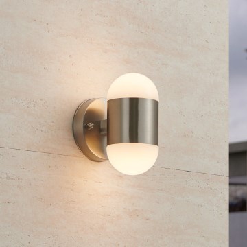 Eglo 75392 - Aplique de Parede Exterior LED MEROLA 2xLED/3,7W/230V IP44 cromo mate