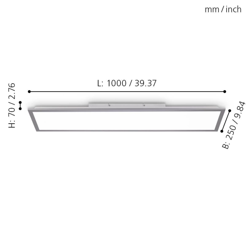 Eglo - Painel LED com regulação LED/25W/230V 2700-5000K + controlo remoto
