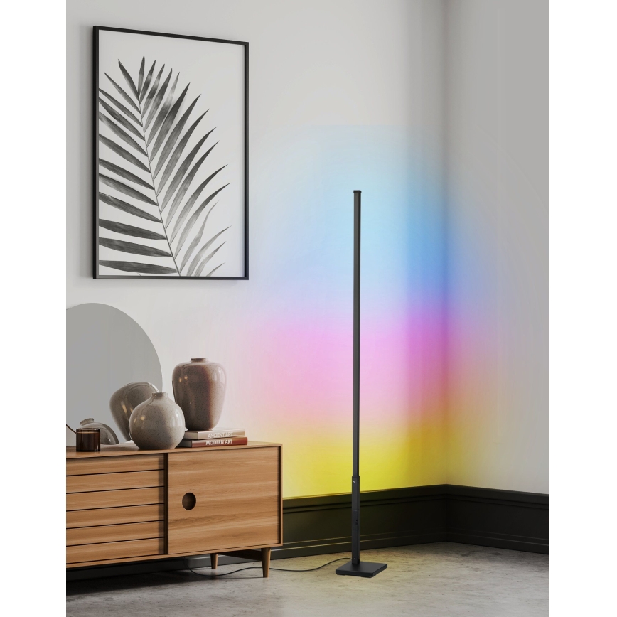 Eglo - Candeeiro de chão LED RGB com regulação LED/13,5W/230V 2700-6500K + controlo remoto