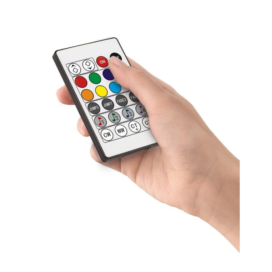 Eglo - Candeeiro de chão LED RGB com regulação LED/13,5W/230V 2700-6500K + controlo remoto