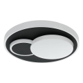 Eglo 75665 - Iluminação de teto LED LEPRESO LED/19,5W/230V diâmetro 38,5 cm preto