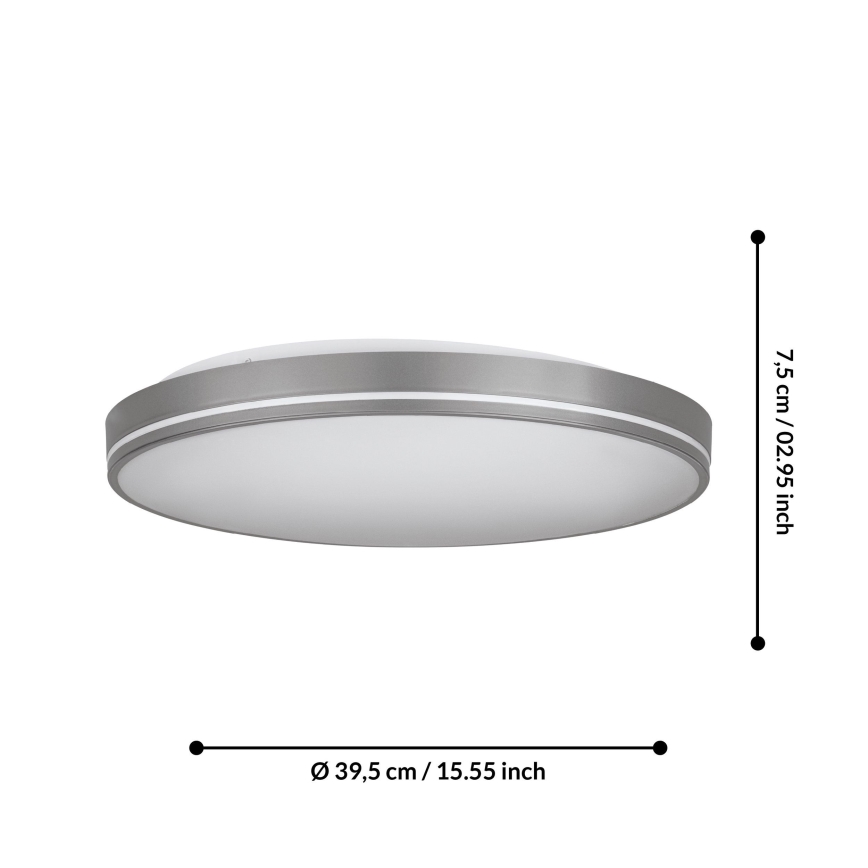 Eglo - Iluminação de teto LED com regulação LED/22W/230V 3000-6500K + controlo remoto