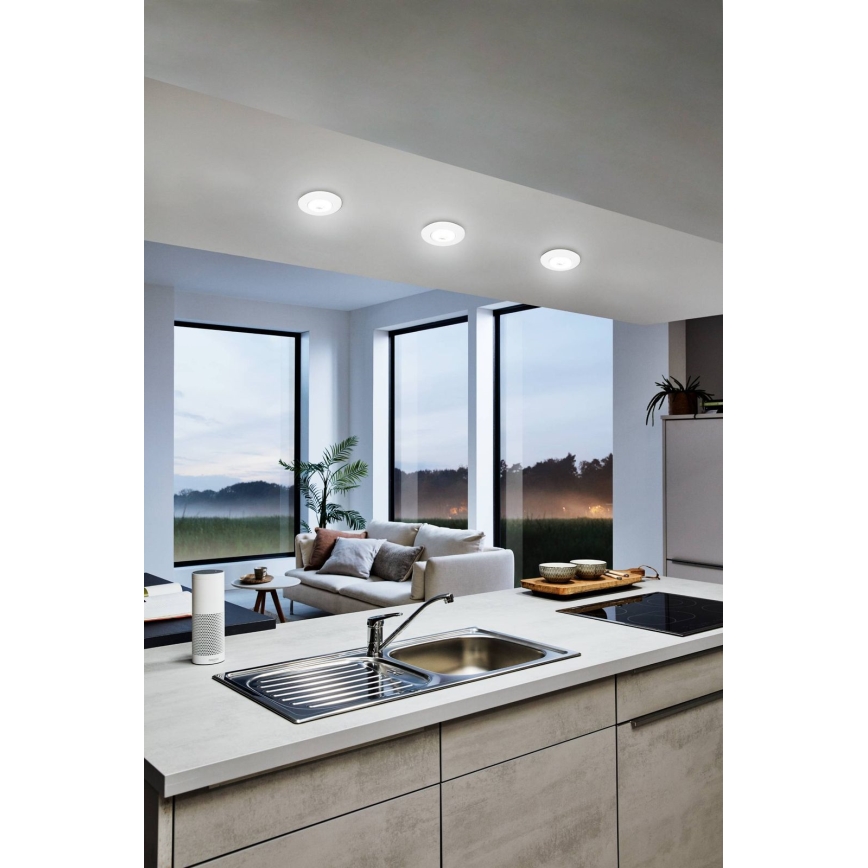 Eglo 75763 - CONJUNTO 3x Focos de encastrar LED ZUJAR LED/3,4W/230V branco