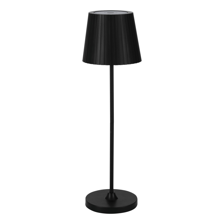 Eglo - Lâmpada de Mesa LED Recarregável Regulável para Exterior LED/3,8W/5V 2400/3000/4000K 2000 mAh IP44 preta