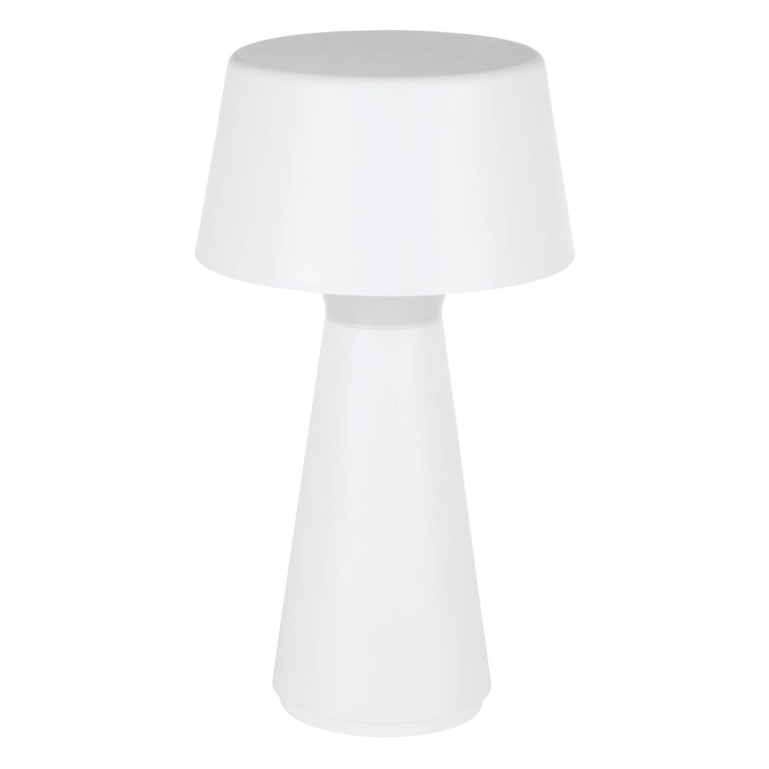 Eglo - Lâmpada de mesa para exterior recarregável LED dimerizável 3W/5V 2200/3000/4000K 2000 mAh IP44 branca