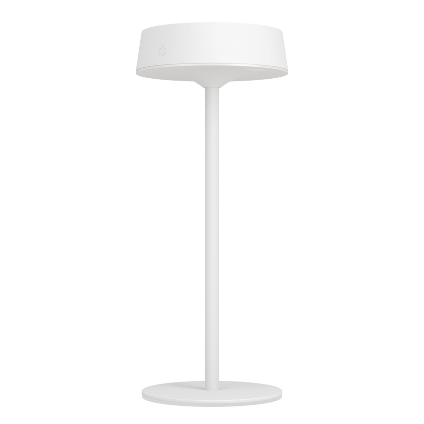 Eglo - Candeeiro de mesa LED tátil dimerizável recarregável por energia solar LED/3W/5V 3000-6000K 1800 mAh IP44 branco