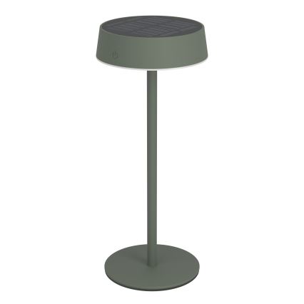 Eglo - Lâmpada de Mesa LED Dimerizável Recarregável Solar com Controlo por Toque LED/3W/5V 3000-6000K 1800 mAh IP44 Verde