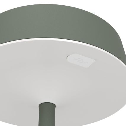Eglo - Lâmpada de Mesa LED Dimerizável Recarregável Solar com Controlo por Toque LED/3W/5V 3000-6000K 1800 mAh IP44 Verde