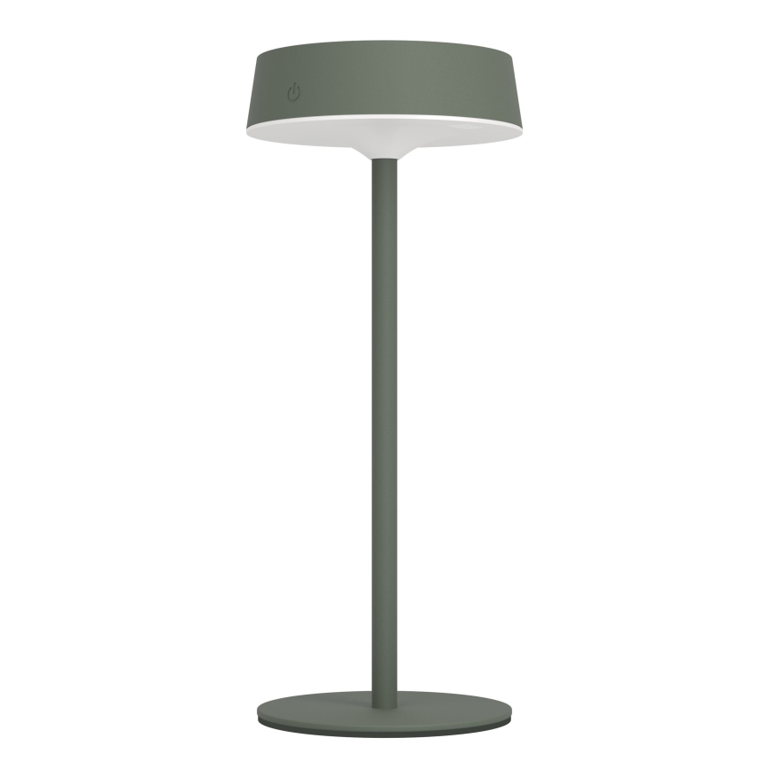 Eglo - Lâmpada de Mesa LED Dimerizável Recarregável Solar com Controlo por Toque LED/3W/5V 3000-6000K 1800 mAh IP44 Verde
