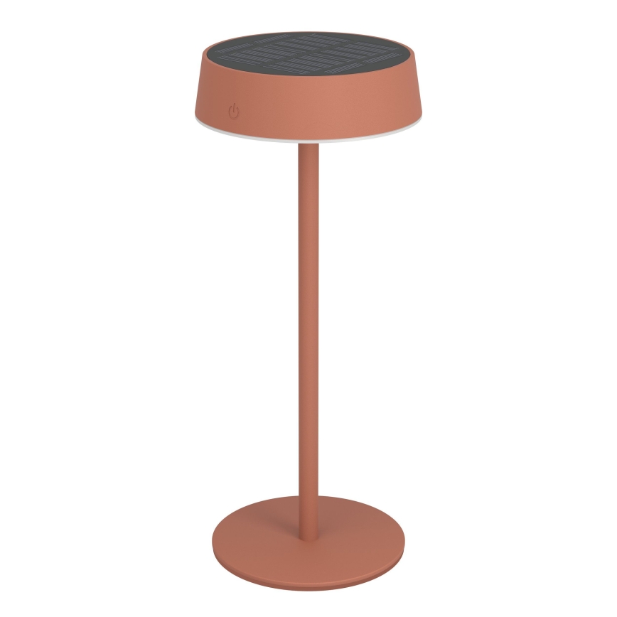 Eglo - Lâmpada de mesa tátil recarregável por energia solar dimerizável LED/3W/5V 3000-6000K 1800 mAh IP44 laranja