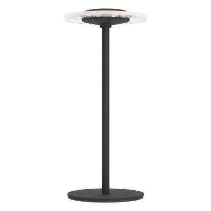 Eglo - Lâmpada de mesa tátil recarregável LED RGBW regulável, LED/5V 2000 mAh, preta