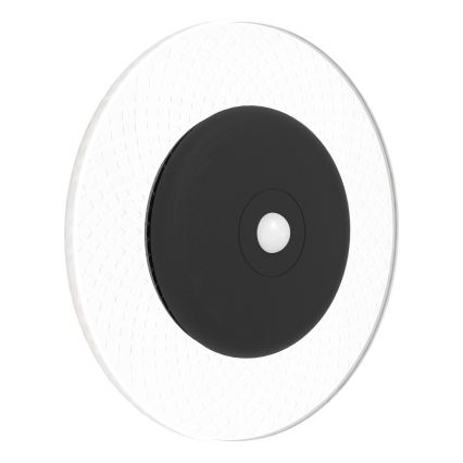Eglo - Aplique de parede LED RGBW recarregável e regulável com sensor de movimento e crepuscular LED/5V 2000 mAh preto + controlo remoto