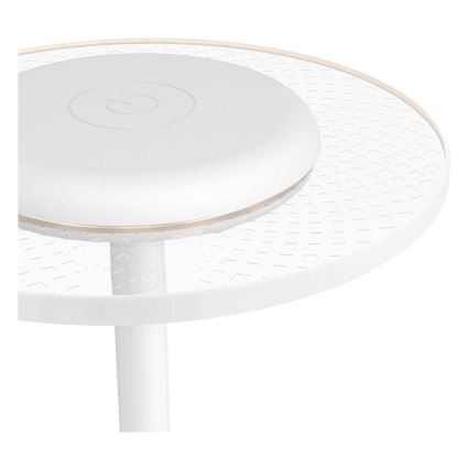 Eglo - Lâmpada de mesa tátil recarregável LED RGBW regulável LED/5V 2000 mAh branca