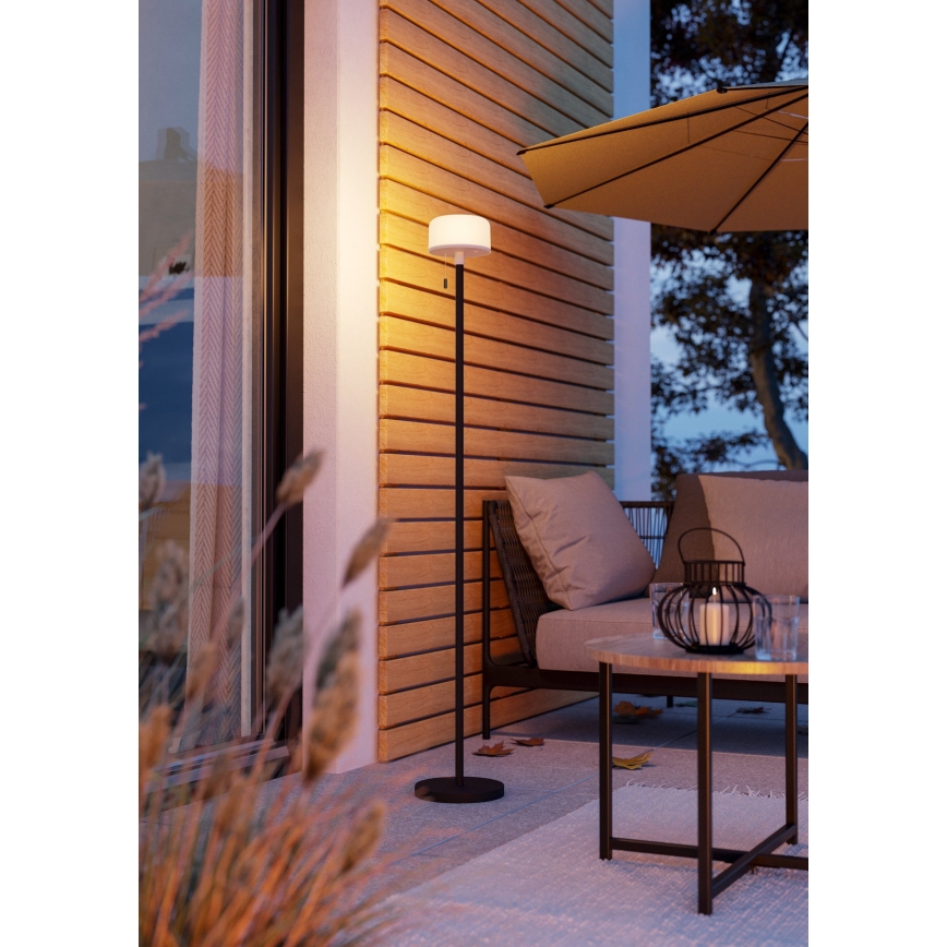 Eglo - Candeeiro de pé exterior recarregável LED RGBW regulável LED/2,2W/3,7V 3000K 2200 mAh IP54