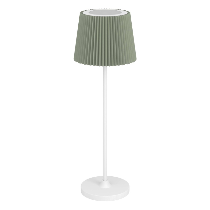 Eglo - Candeeiro de mesa LED recarregável com controlo tátil e intensidade regulável LED/3,8W/5V 2400/3000/4000K 2000 mAh branco/verde