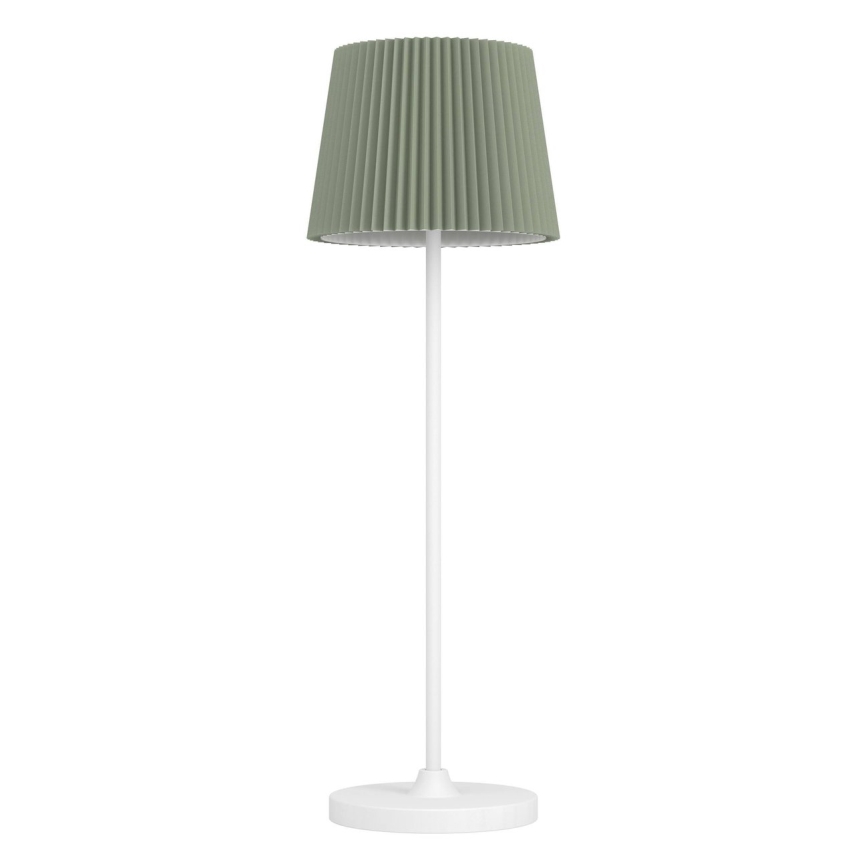 Eglo - Candeeiro de mesa LED recarregável com controlo tátil e intensidade regulável LED/3,8W/5V 2400/3000/4000K 2000 mAh branco/verde
