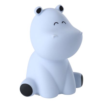 Eglo - Luz noturna infantil tátil recarregável LED RGBW 5W/5V 1200 mAh hipopótamo