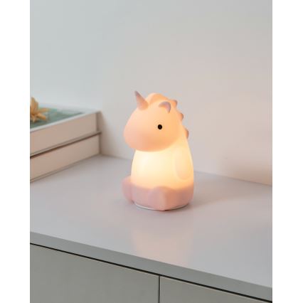 Eglo - LED RGBW luz noturna infantil recarregável sensível ao toque LED/5W/5V 1200 mAh unicórnio