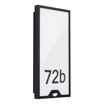 Eglo 780421 - Número de casa LED com sensor CASAZZA LED/16W/230V IP44