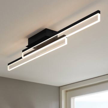 Eglo 780433 - Candeeiro de teto LED para casa de banho YANGUAS 2xLED/11W/230V 3000K IP44 preto