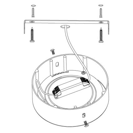 Eglo 78201 - Candeeiro de teto LED FUEVA LED/16,5W/230V Ø 22,5 cm