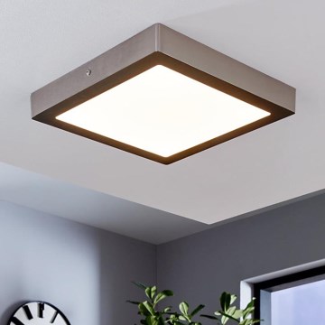Eglo 78218 - Luminária de teto LED FUEVA LED/22W/230V 30x30 cm cromo fosco