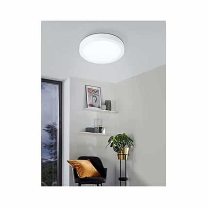 Eglo 78668 - Candeeiro de tecto FUEVA LED/17W/230V Ø 21 cm branco