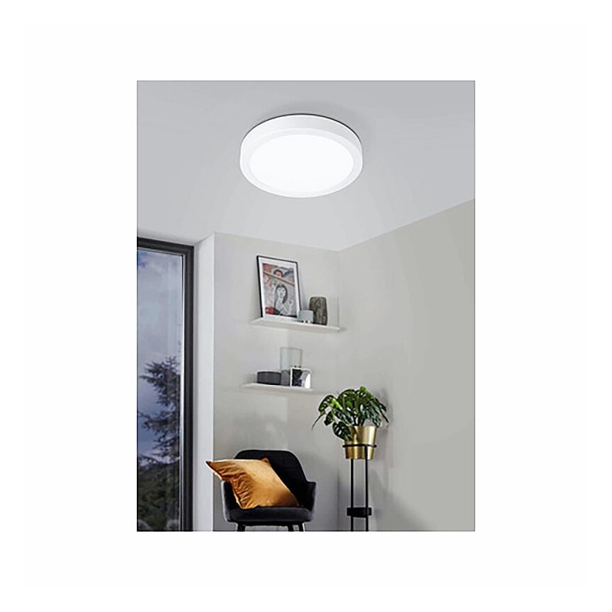 Eglo 78668 - Candeeiro de tecto FUEVA LED/17W/230V Ø 21 cm branco