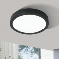 Eglo 78676 - Candeeiro de teto LED FUEVA LED/17W/230V Ø 21 cm preto