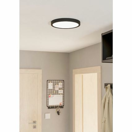 Eglo 78677 - Candeeiro de tecto LED FUEVA LED/20,5W/230V Ø 28,5 cm preto