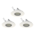 Eglo 78704 - CONJUNTO 3x Focos de encastrar LED PENETO 1xGU10/3,3W/230V branco