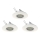 Eglo 78704 - CONJUNTO 3x Focos de encastrar LED PENETO 1xGU10/3,3W/230V branco