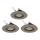 Eglo 78705 - CONJUNTO 3x Focos de encastrar LED PENETO 1xGU10/3,3W/230V cromado mate