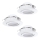 Eglo 78755 - CONJUNTO 3x Foco de encastrar LED PINEDA 1xLED/6W/230V 3000K branco