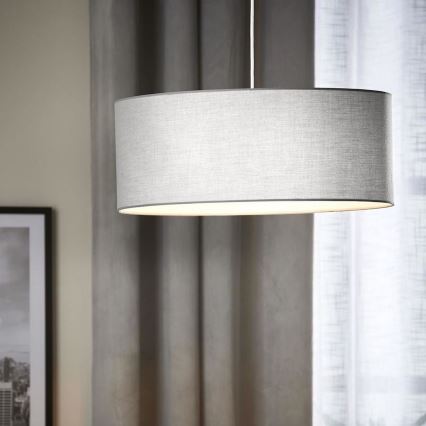 Eglo 79067 - Lustre suspenso por cabo SITIA 3xE27/60W/230V cinzento