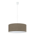 Eglo 79068 - Lustre suspenso com cabo SITIA 3xE27/60W/230V castanho
