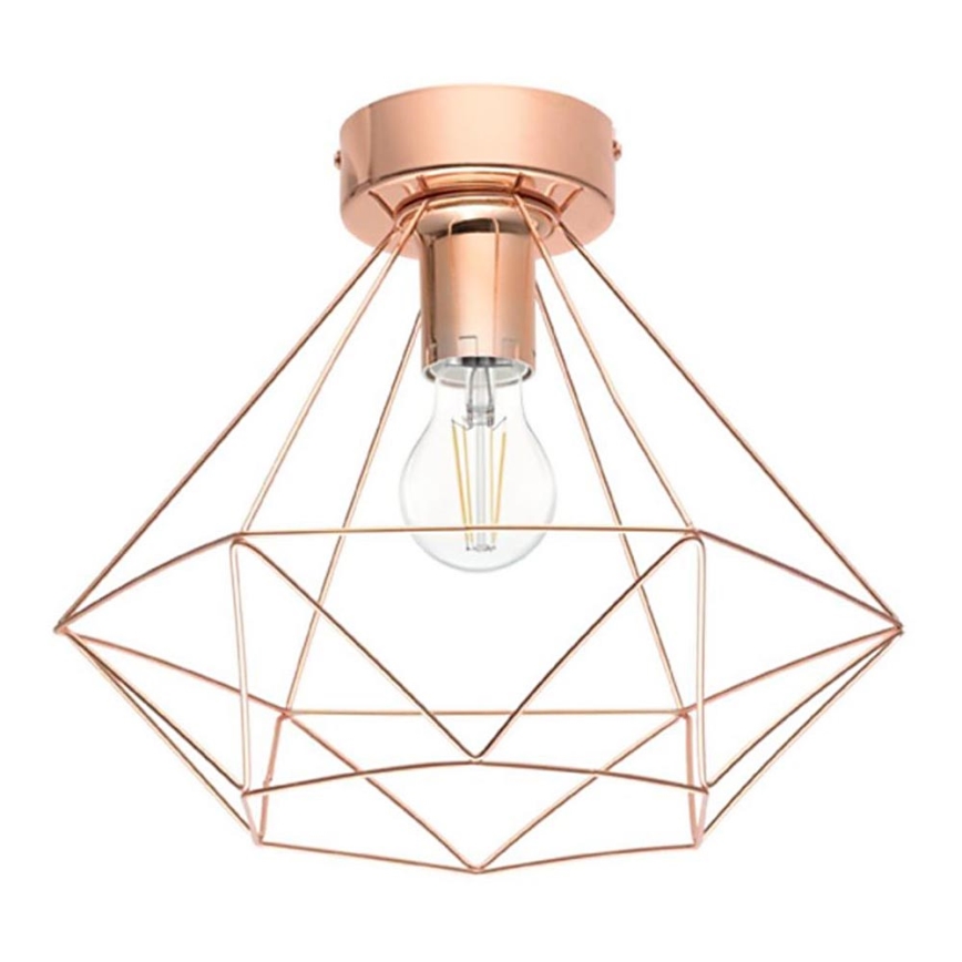 Eglo 79256 - Luminária de teto BYRON 1xE27/60W/230V, acabamento em cobre