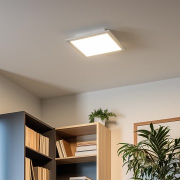 Eglo 79322 - Iluminação de teto LED com regulação SALOBRENA LED/16W/230V 4000K 30x30 cm branco