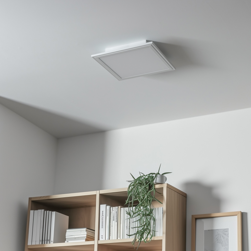 Eglo 79322 - Iluminação de teto LED com regulação SALOBRENA LED/16W/230V 4000K 30x30 cm branco