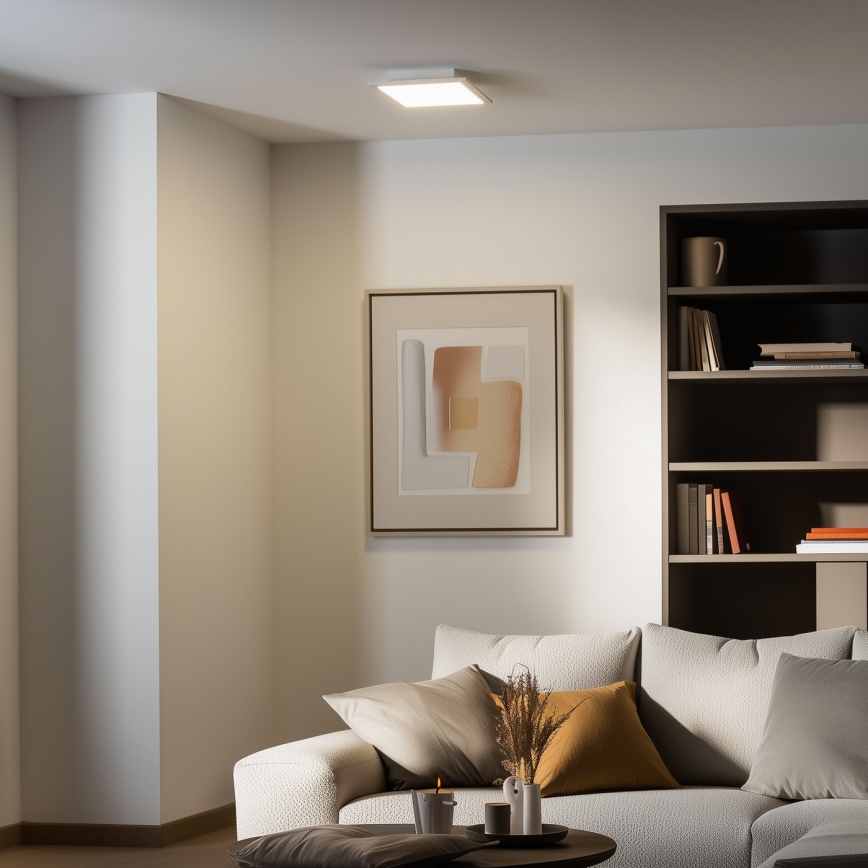 Eglo 79322 - Iluminação de teto LED com regulação SALOBRENA LED/16W/230V 4000K 30x30 cm branco