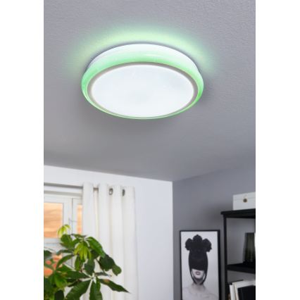 Eglo 79512 - LED RGB dimerizável candeeiro de tecto LIPARI LED/24W/230V + controlo remoto