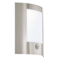 Eglo 79601 - Iluminação de parede exterior com sensor FIDELIDAD 1xE27/60W/230V IP44