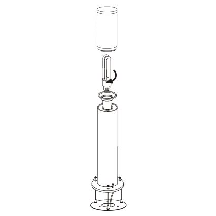 EGLO - Candeeiro exterior 1xE27/15W/230V IP65