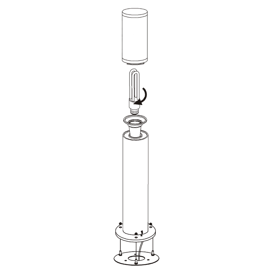 EGLO - Candeeiro exterior 1xE27/15W/230V IP65