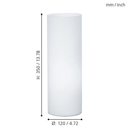 Eglo - Lâmpada de mesa 1xE27/60W/230V