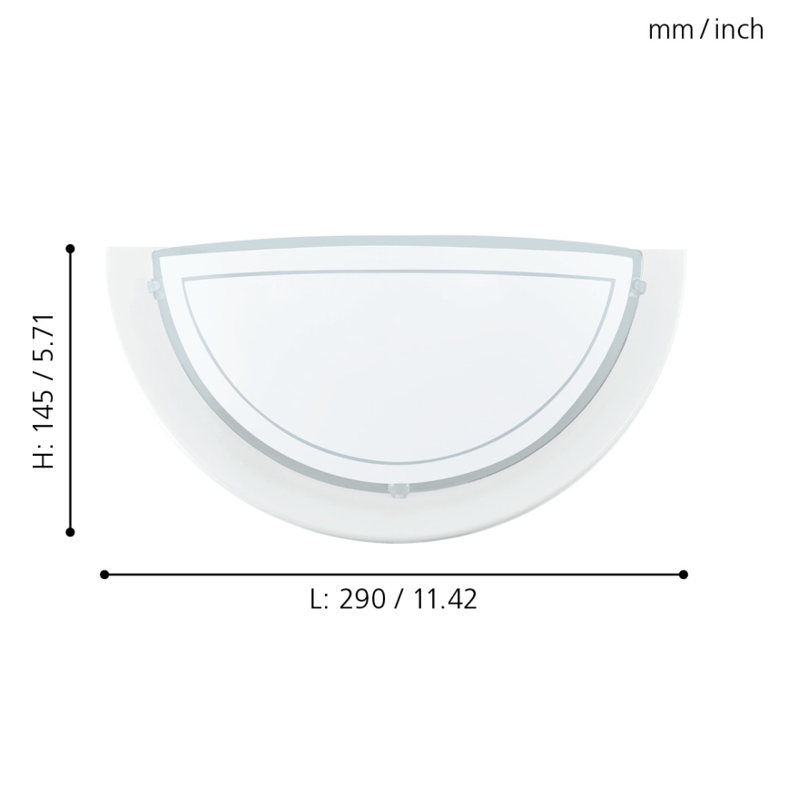 Eglo - Applique de parede 1xE27/60W/230V