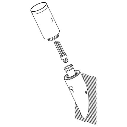 EGLO - Luminária de parede exterior com sensor 1xE27/15W IP44