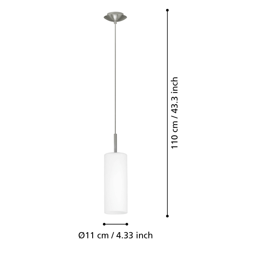 EGLO - Candelabro num fio 3 1xE27/60W branco