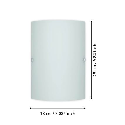 EGLO - Luz de parede 3 1x14/60W branco